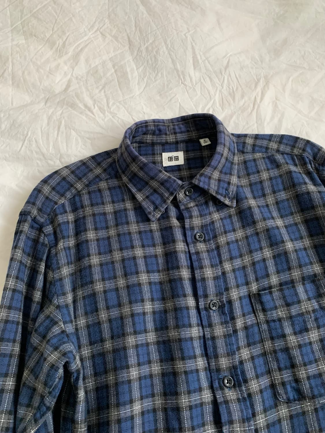 UNIQLO 블루 셔츠 상품이미지3