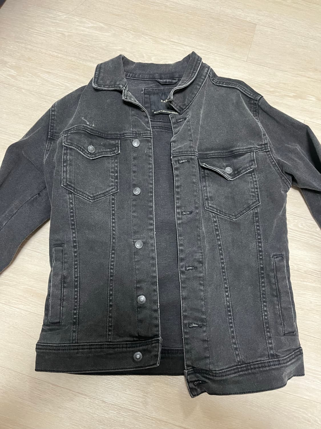 자라 흑청 데님 자켓 상품이미지1
