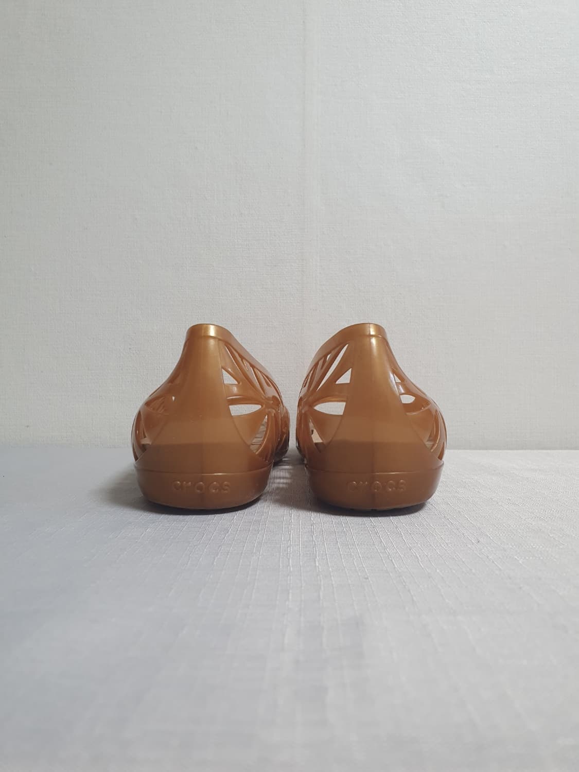250mm 크록스 이사벨라 젤리 플랫 브론즈 골드 상품이미지8