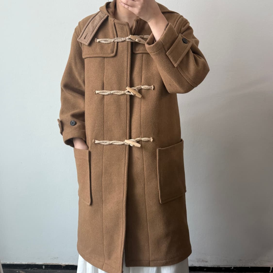 [M] 부기홀리데이 카멜 더플코트 상품이미지1