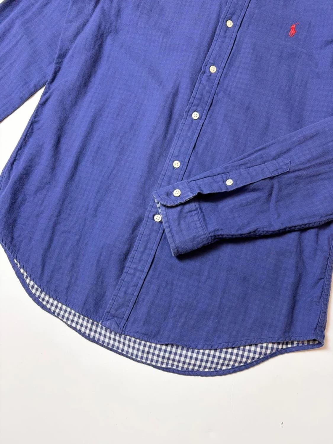 폴로 랄프로렌 버튼 다운 시스루 깅엄체크 셔츠 PN9297 상품이미지4