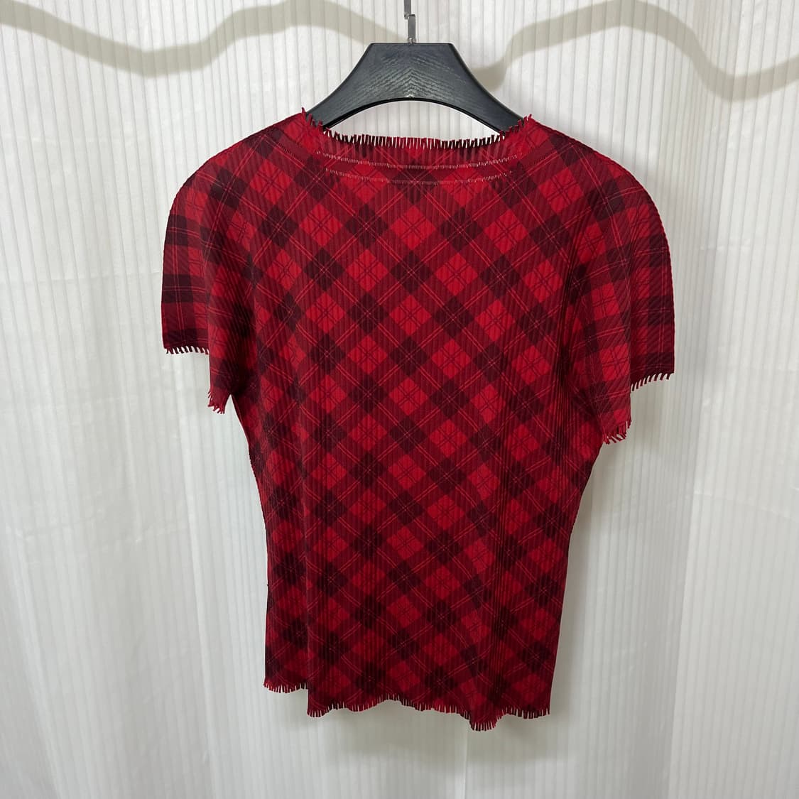 이세이미야케 플리츠플리즈 a.poc 체크 반팔 상품이미지2