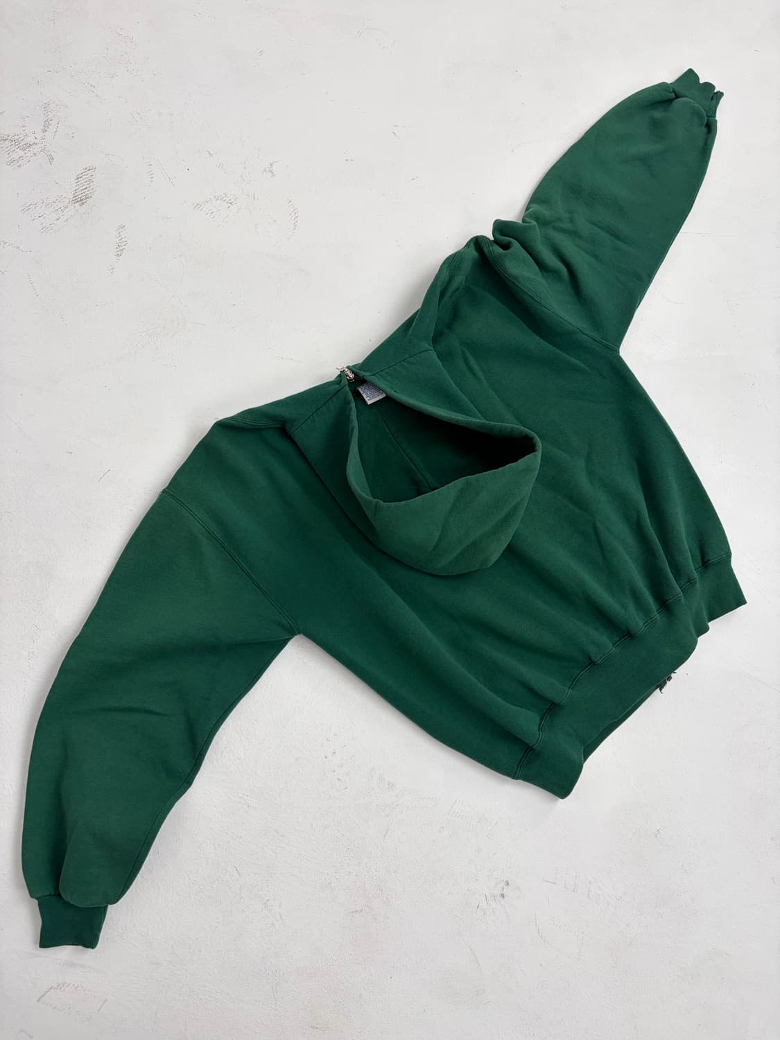 90s Russell Zip Up Hoodie (green) 상품이미지2