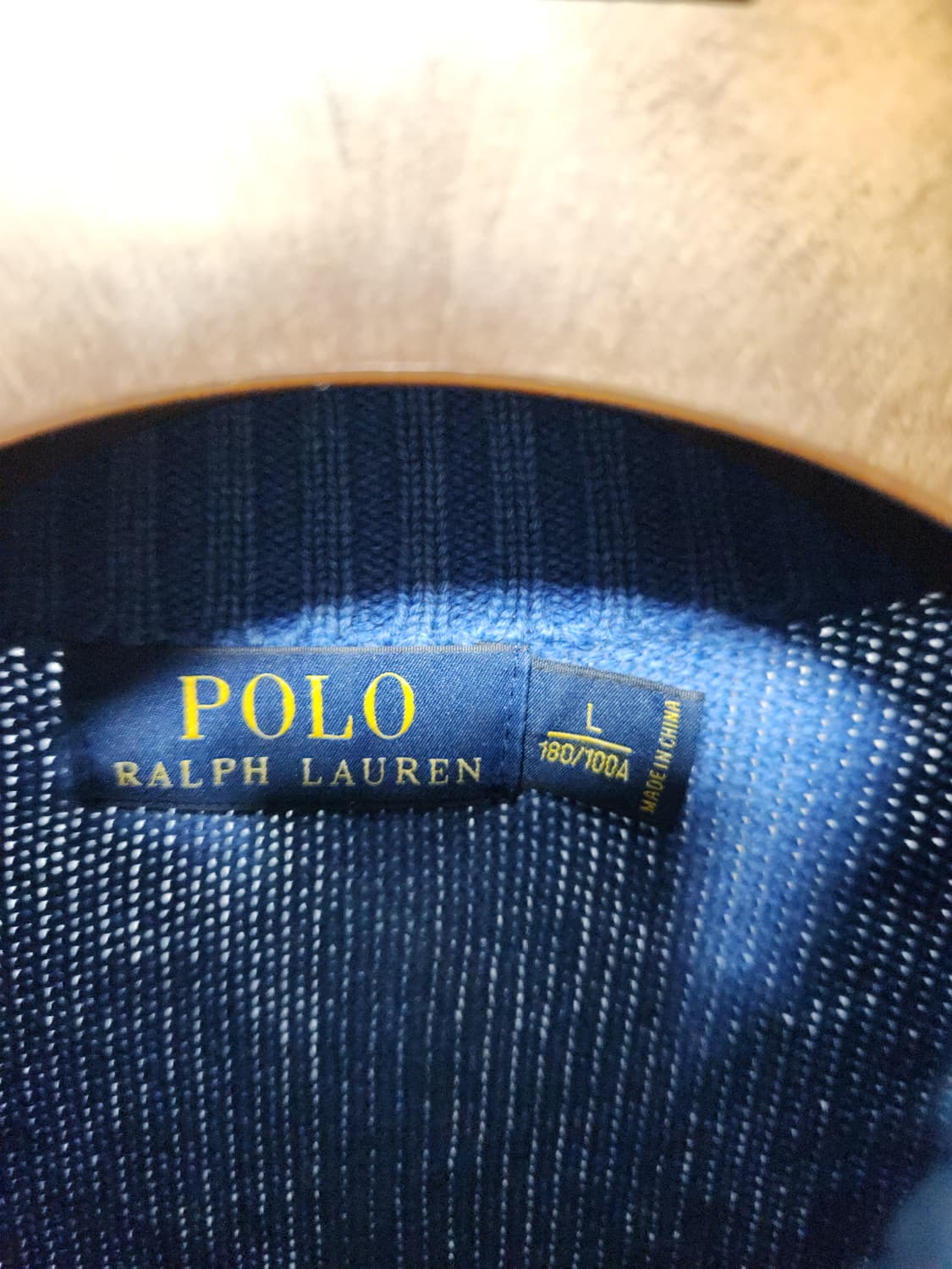 폴로 랄프로렌 블루 하프집업 니트 L 상품이미지4