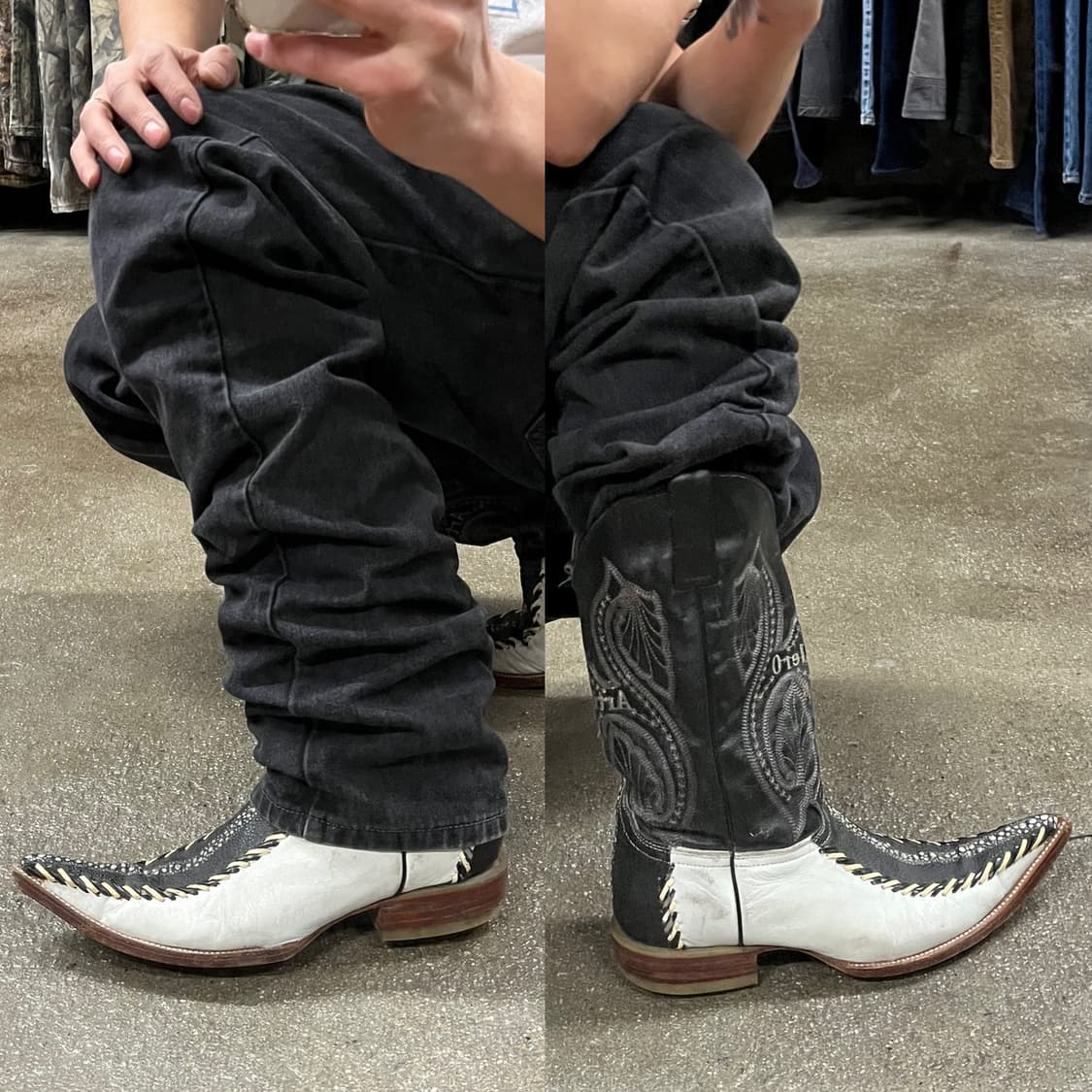 빈티지 멕시칸 웨스턴 부츠 (265) 상품이미지8