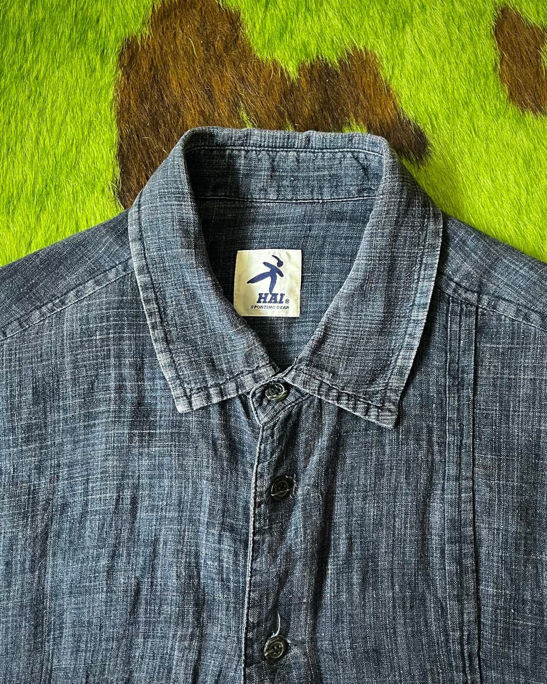 80-90s Issey Miyake HAI 1/2 Denim Shirt 상품이미지5