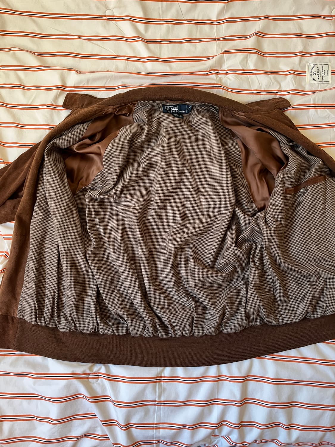 [XL] 폴로 랄프로렌 브라운 스웨이드 자켓 상품이미지3
