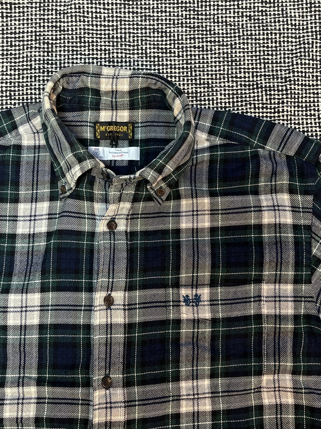 맥그리거 버튼다운 체크셔츠 상품이미지2