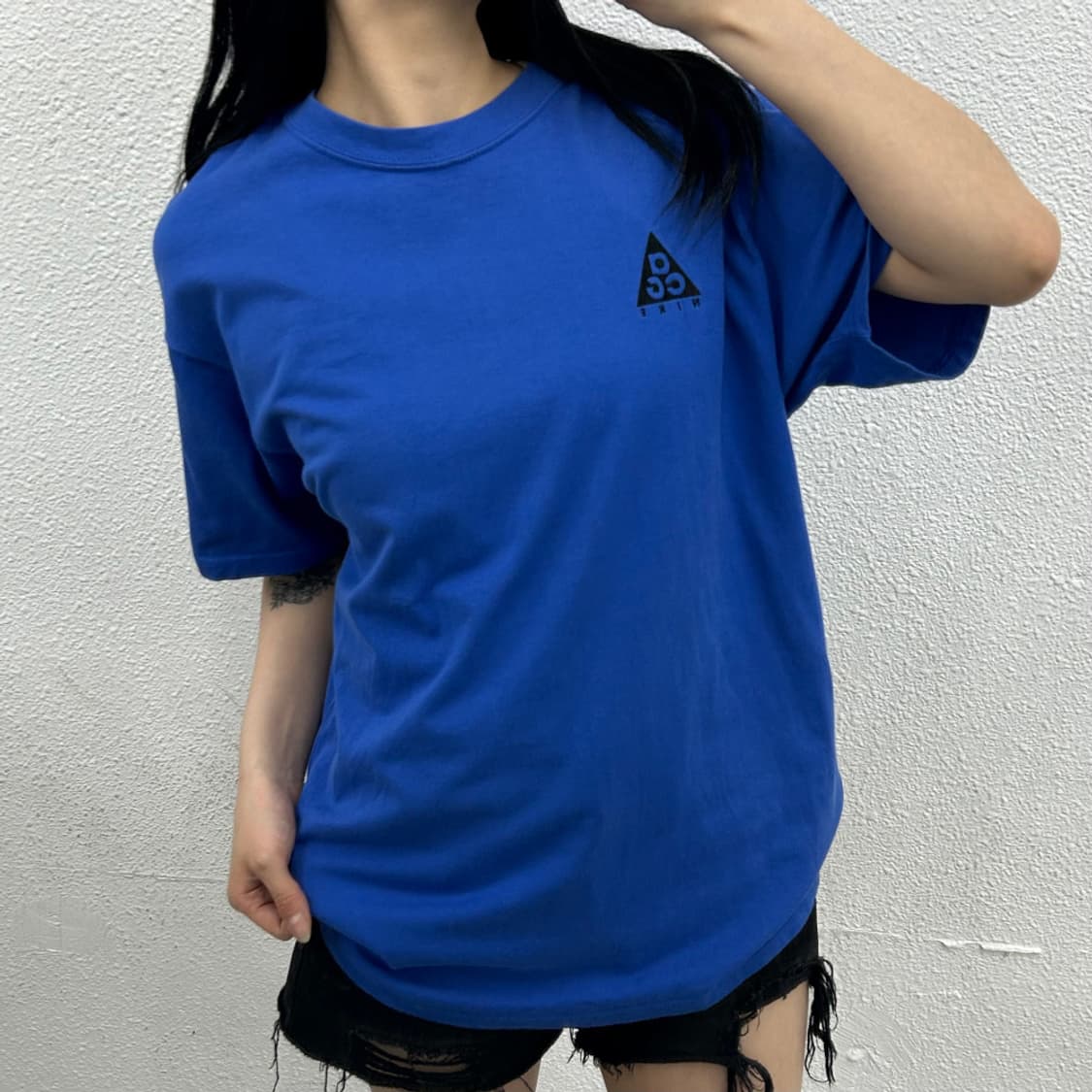 나이키 ACG 블루 반팔 L 상품이미지1