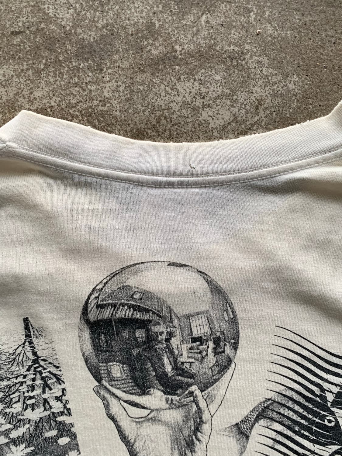 1991 M.C. Escher 아트웍 프린팅 티셔츠 상품이미지9