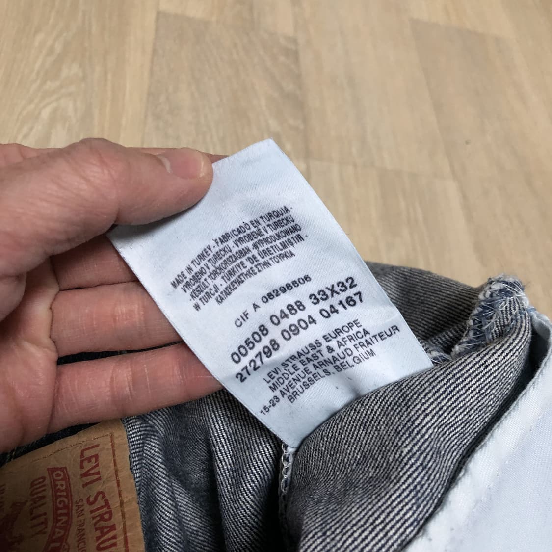 (33) 00's 리바이스 508 버튼플라이 와이드핏 워시드 데님 상품이미지4