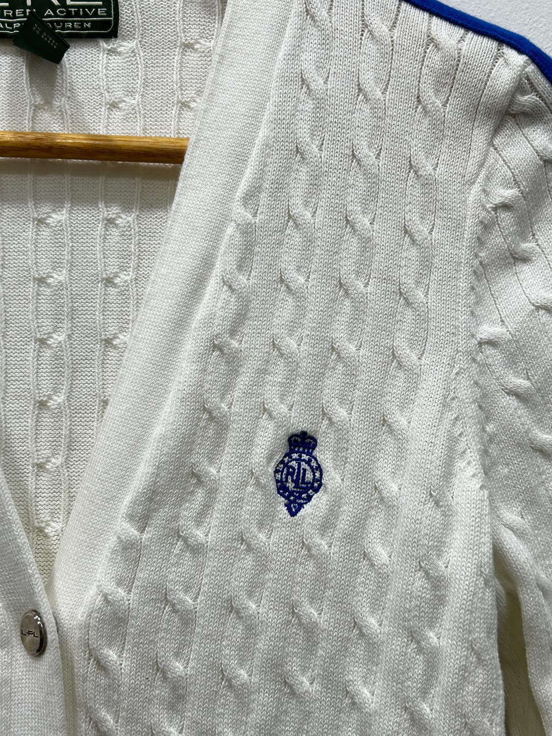 LRL 로렌랄프로렌 액티브 케이블 니트 가디건 여성 S (새상품급) 상품이미지4