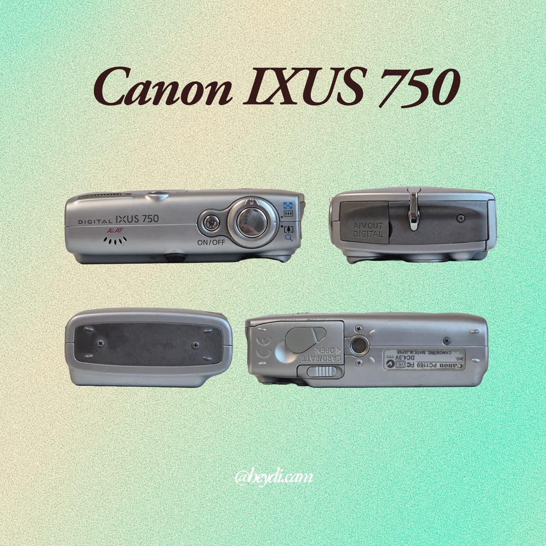 (아일릿 원희) 캐논 ixus750 IXY700 실버 상품이미지3