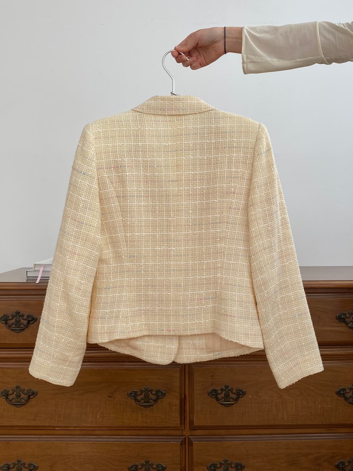 버터 아이보리 빈티지 트위드 재킷 상품이미지6