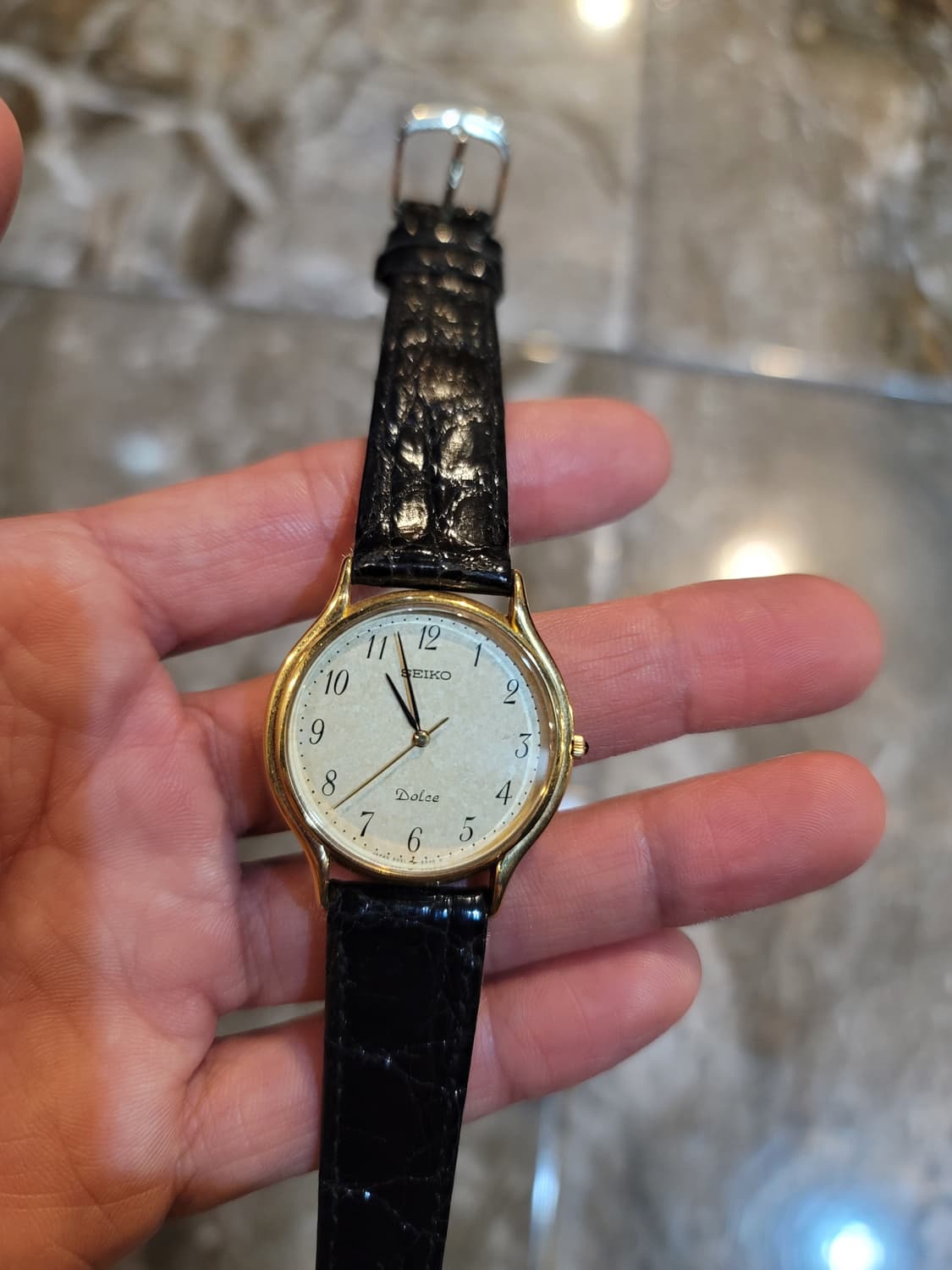 세이코 돌체 금장 가죽 시계 (고장) 총 3종 일괄 상품이미지1