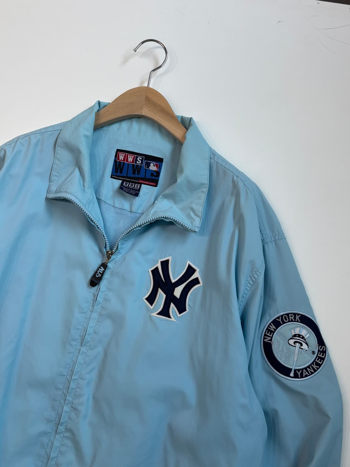 MLB 뉴욕 양키스 스카이블루 윈드브레이커 자켓  상품이미지3
