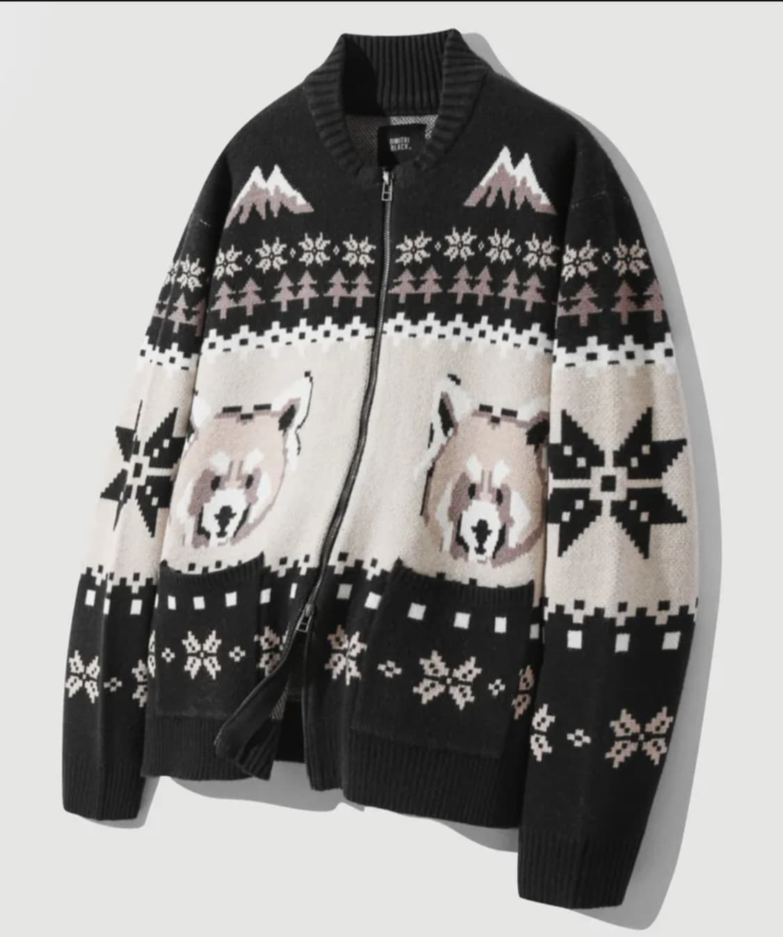 2WAY 에센셜 헤비웨이트 노르딕 가디건_차콜 그레이 [디미트리블랙] 상품이미지3