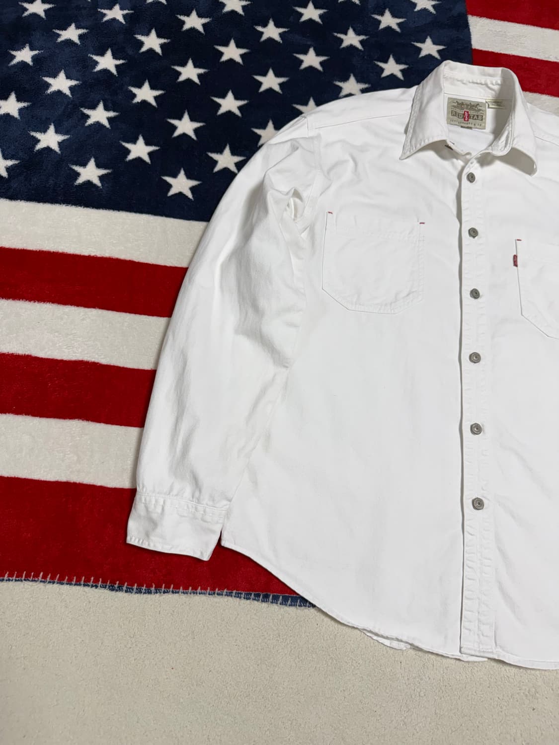 리바이스 화이트 데님 워크셔츠 빈티지 Levi’s Denim Shirt 상품이미지2