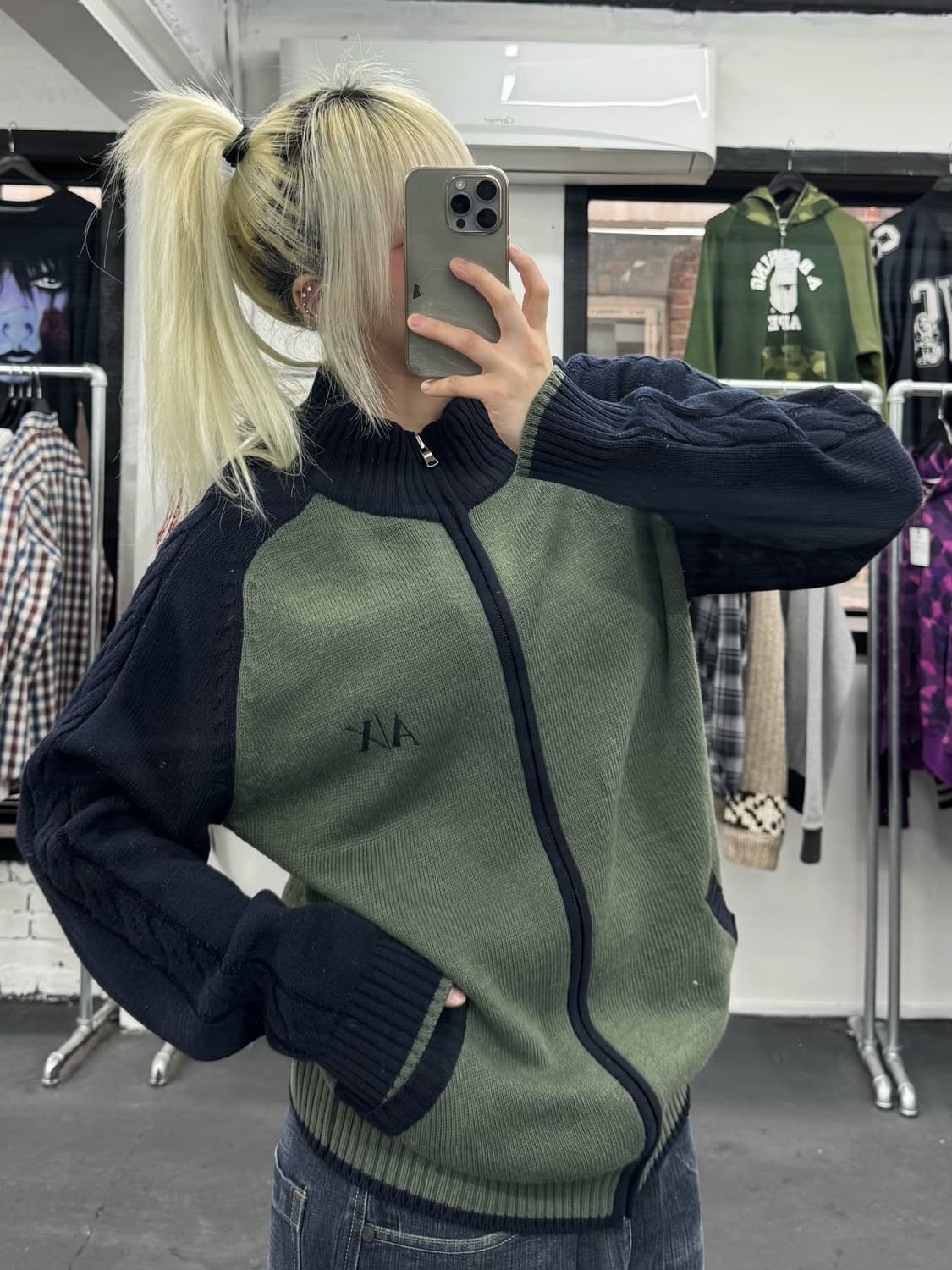 아르마니 익스체인지 니트집업 상품이미지5