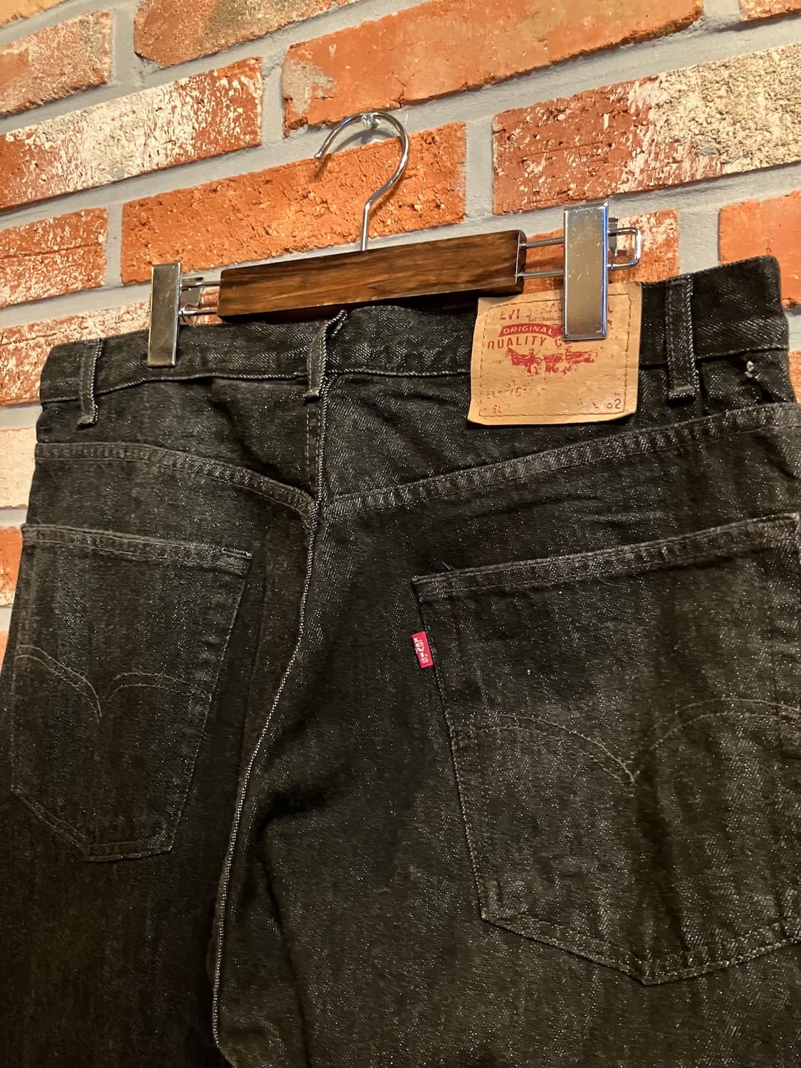 빈티지 리바이스 569 블랙진 흑청 데님 팬츠 상품이미지6