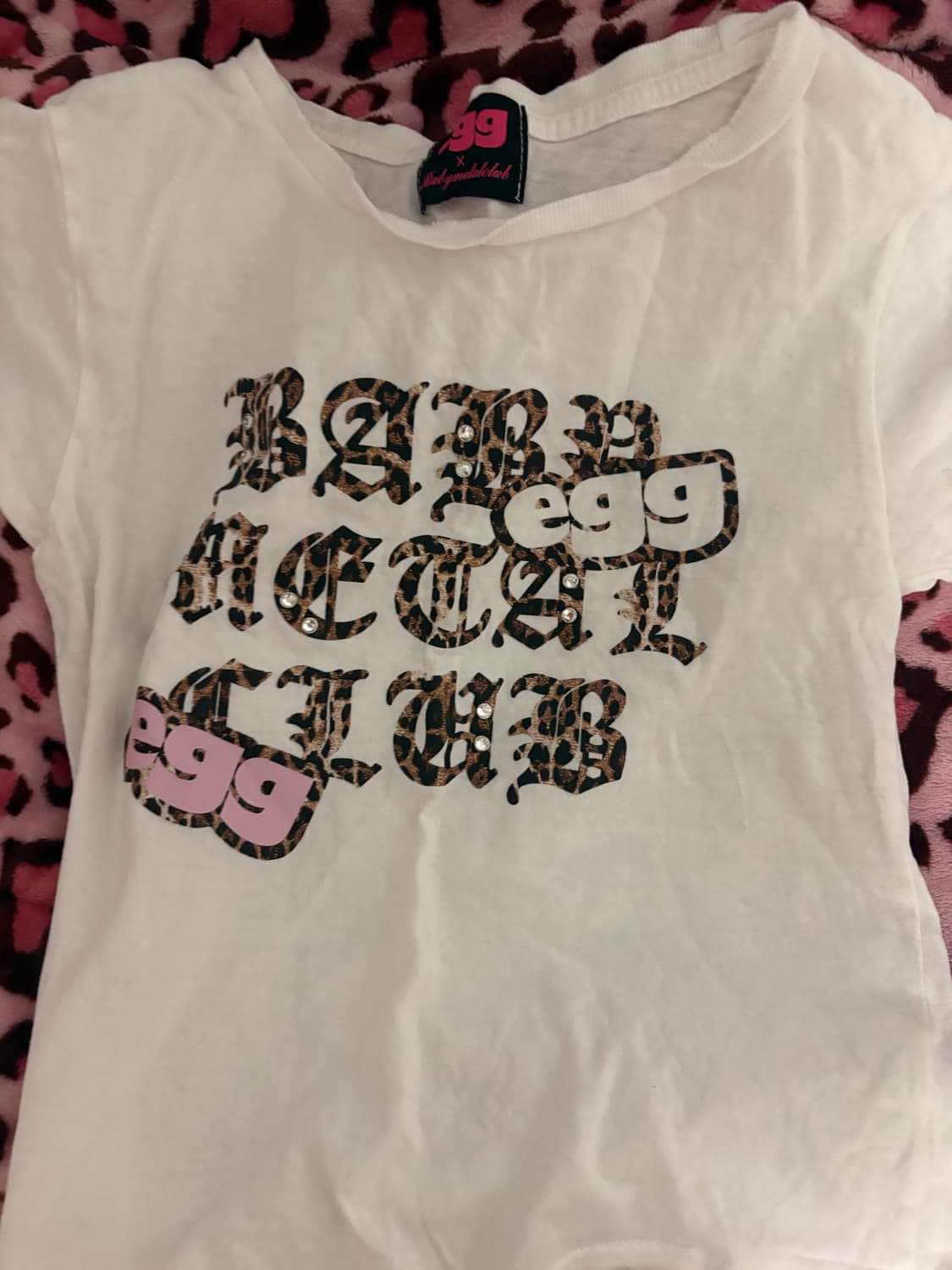 베메클 에그 티셔츠 베이비메탈클럽 상품이미지2