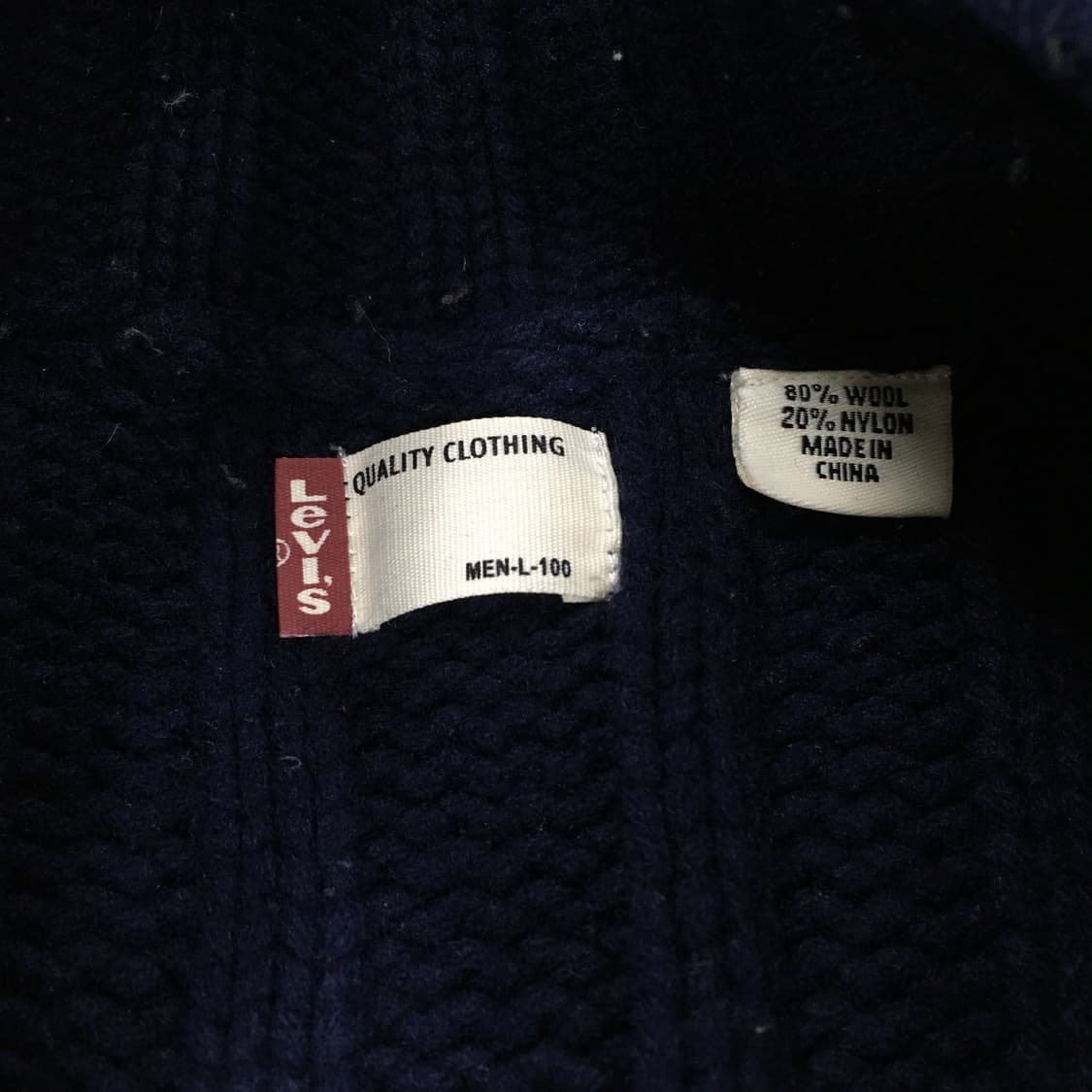 투티/0197 리바이스 울 니트 가디건 상품이미지5