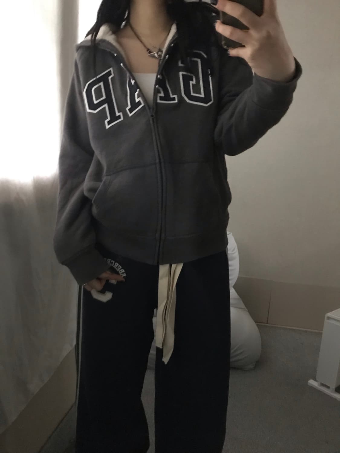 갭 그레이 퍼후드집업 상품이미지2