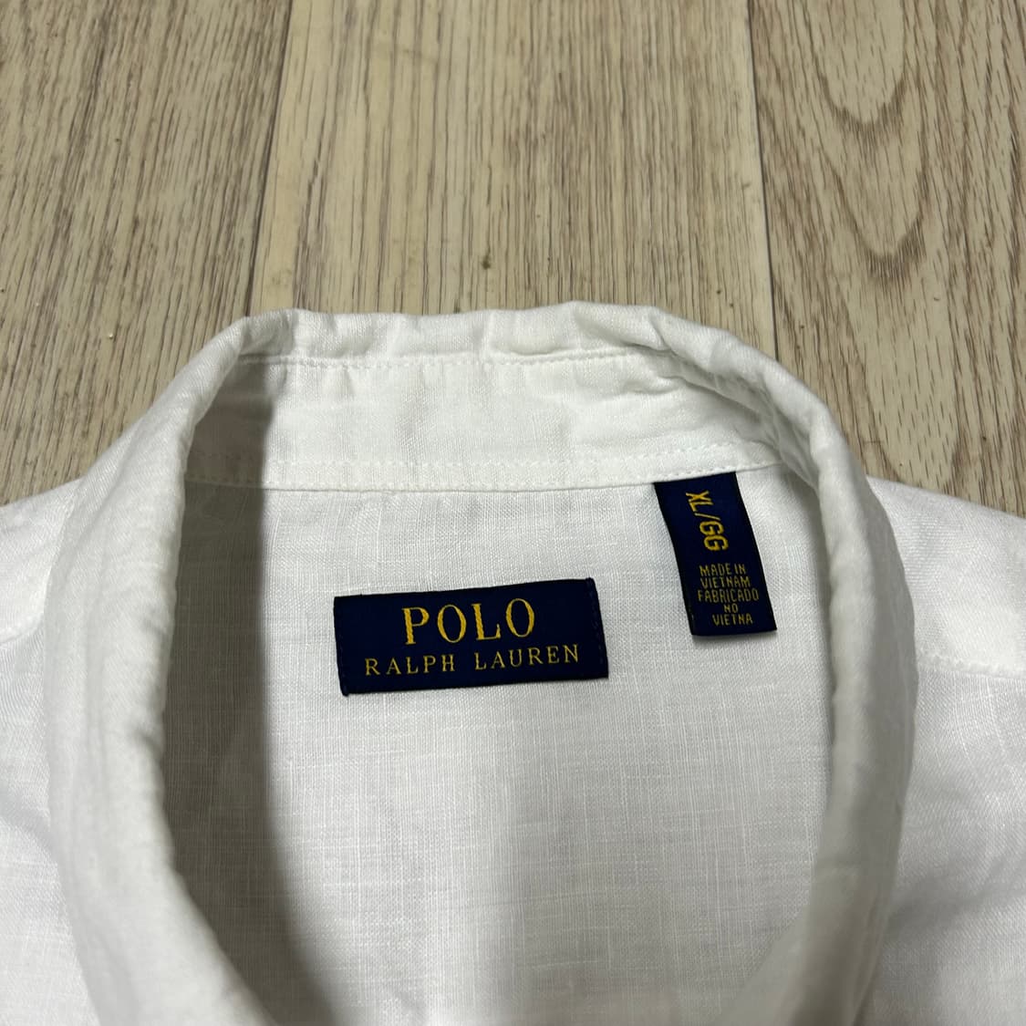 폴로랄프로렌 해외판 린넨 화이트 셔츠 105 상품이미지2