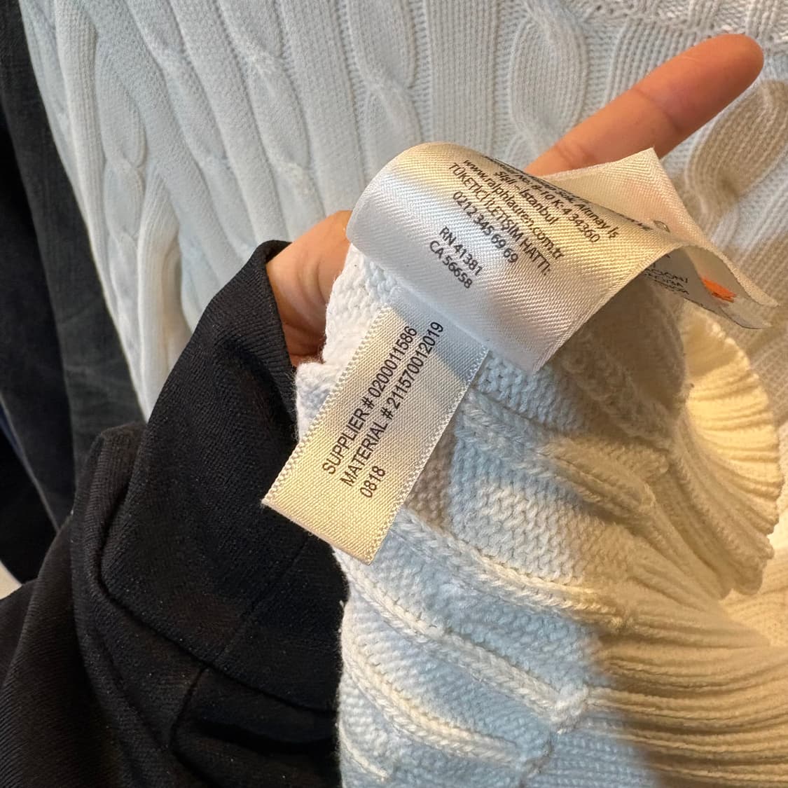 폴로 랄프로렌 화이트 케이블 니트 상품이미지6