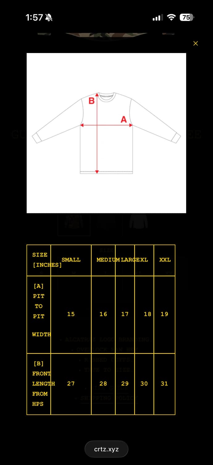 (새상품) [M] 코르테이즈 게릴라즈 써멀 티셔츠 우드랜드 카모 상품이미지6