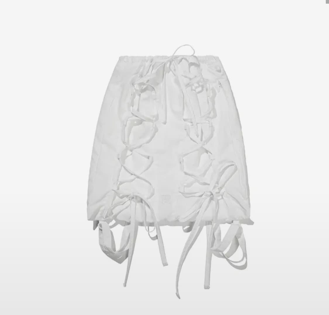 pippet 핍펫 리본스트링 백팩 화이트/빈티지갸루 엔젤 발레코어 핀터깔 상품이미지1