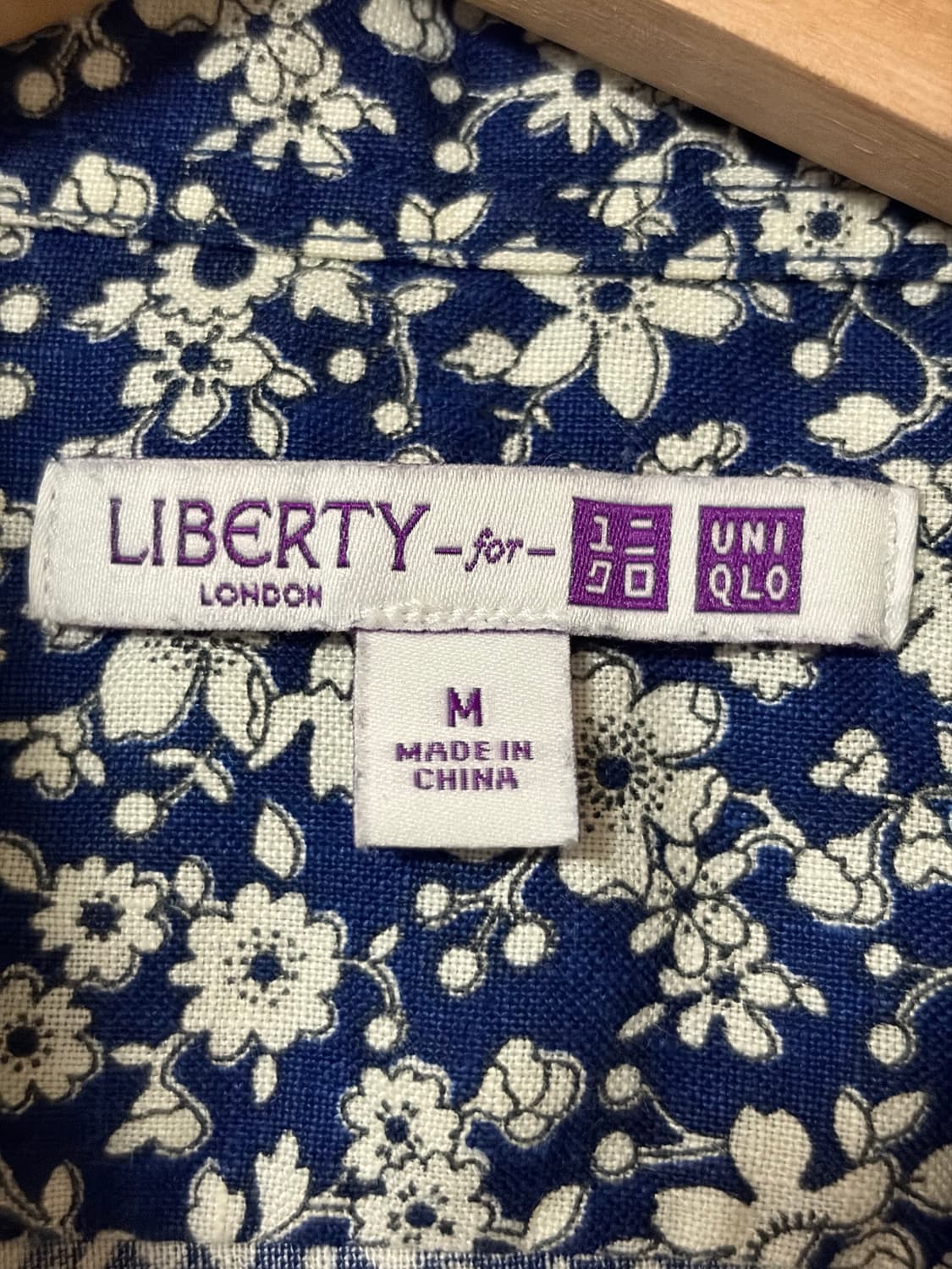 (새상품급) 유니클로 x 리버티 런던 플라워 린넨 셔츠 (희귀템/M) 상품이미지3