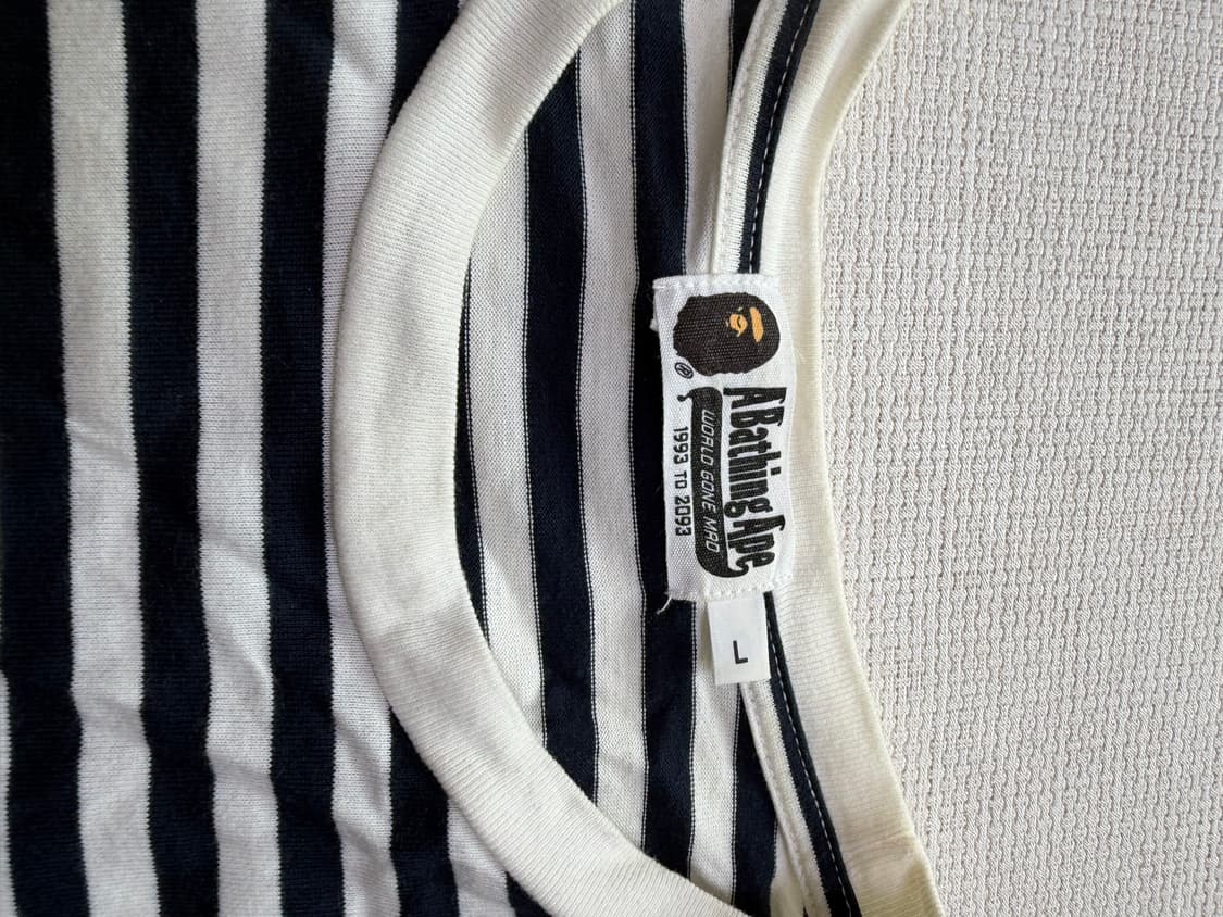 A Bathing Ape DSMG 스트라이프 반팔 반바지 셋업 베이프 상품이미지2