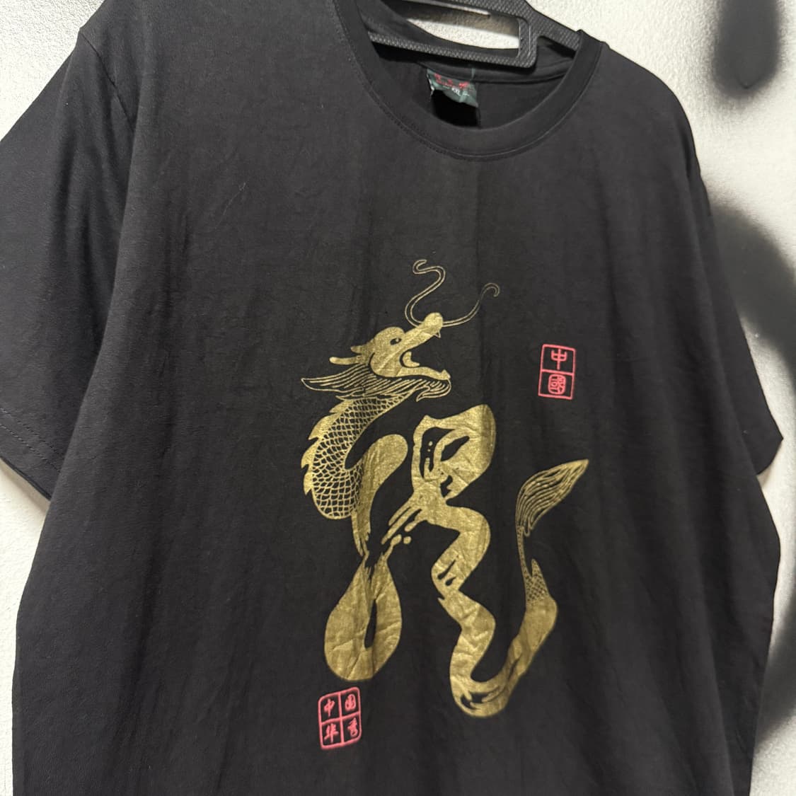 VTG 빈티지 오리엔탈 동양풍 프린팅 반팔 티셔츠 상품이미지3