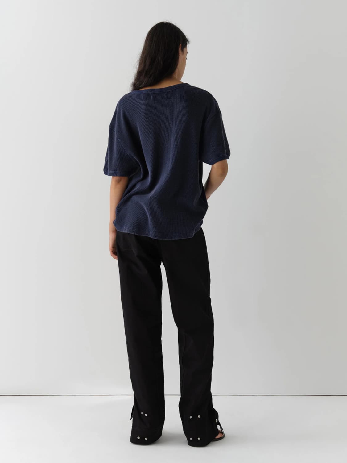 [XS,S,M]기마구아스 Max 와플 티셔츠/네이비 상품이미지6