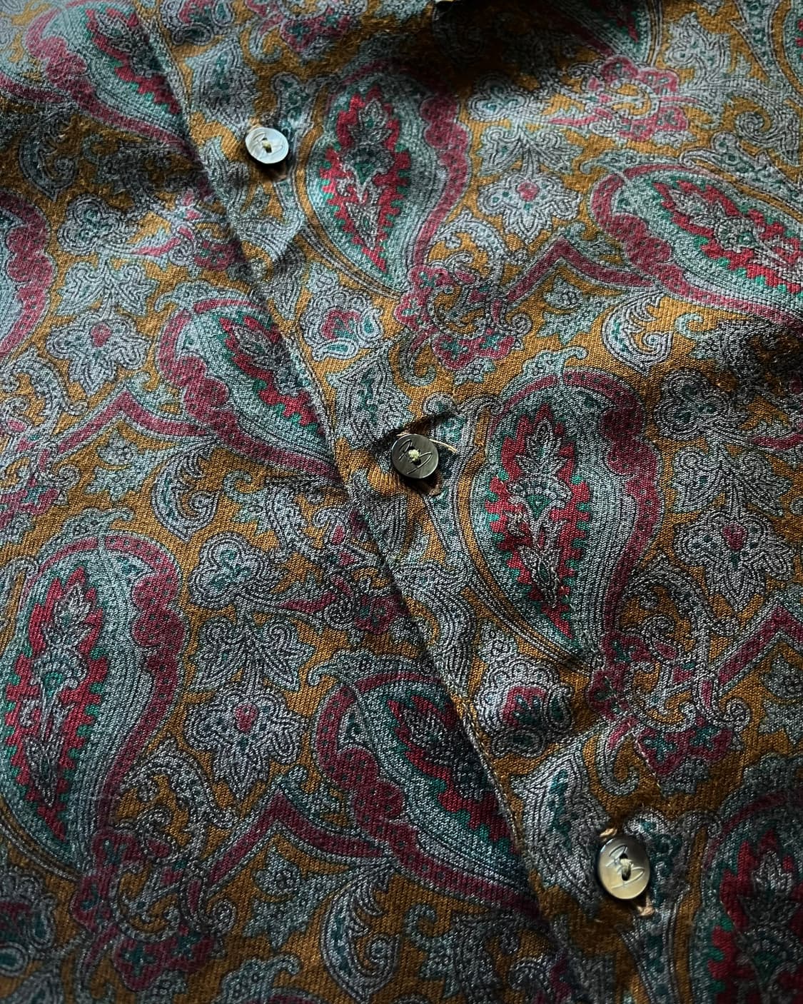 90-00s Pierre Balmain Old Paisley Shirt 상품이미지7