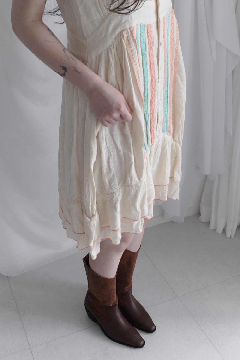 stripe tape one-piece 상품이미지8