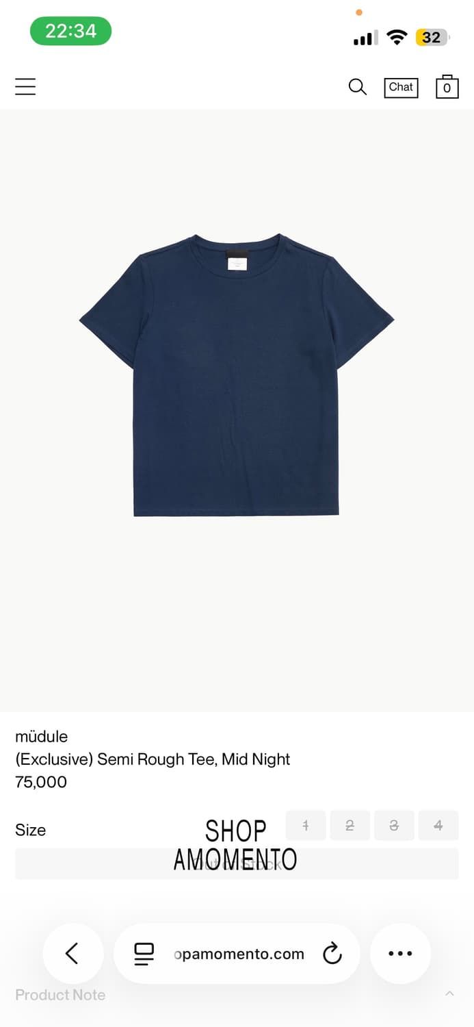 semi rough tee midnight 상품이미지1