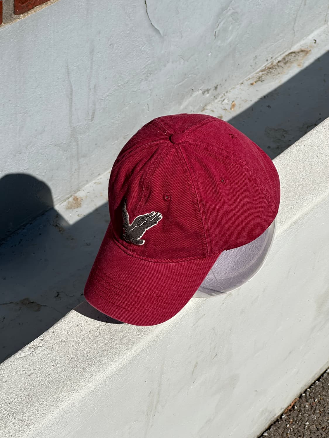 [F] 아메리칸이글 다크레드 볼캡 모자 독수리 자수 상품이미지2