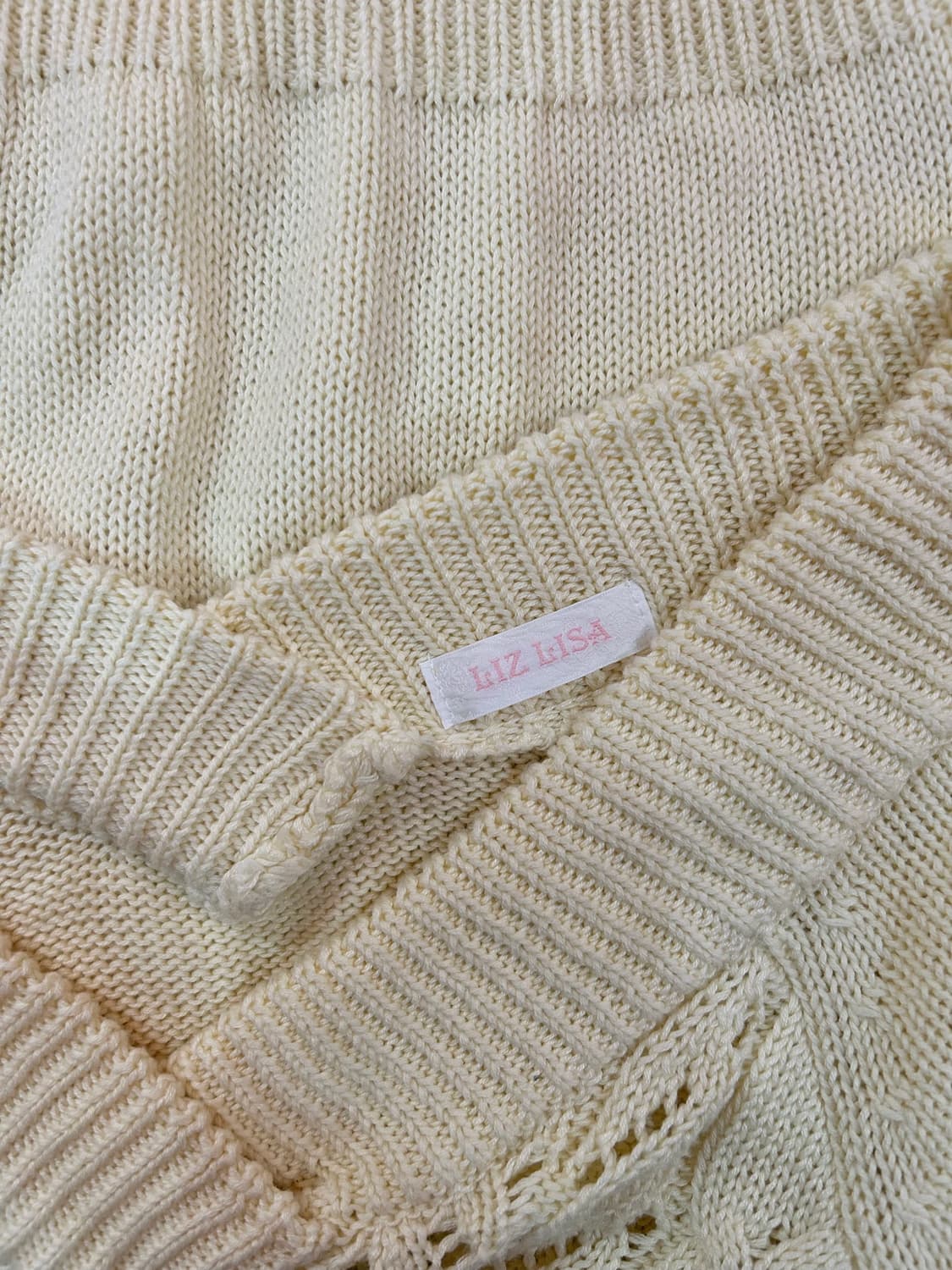 LIZ LISA sweater 리즈리사 오프숄더 리본 디테일 스웨터 상품이미지3