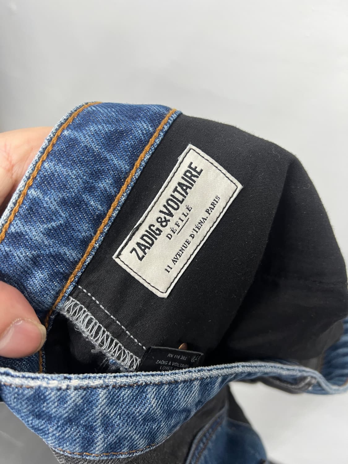 쟈딕 볼테르 투톤 데님팬츠 상품이미지7