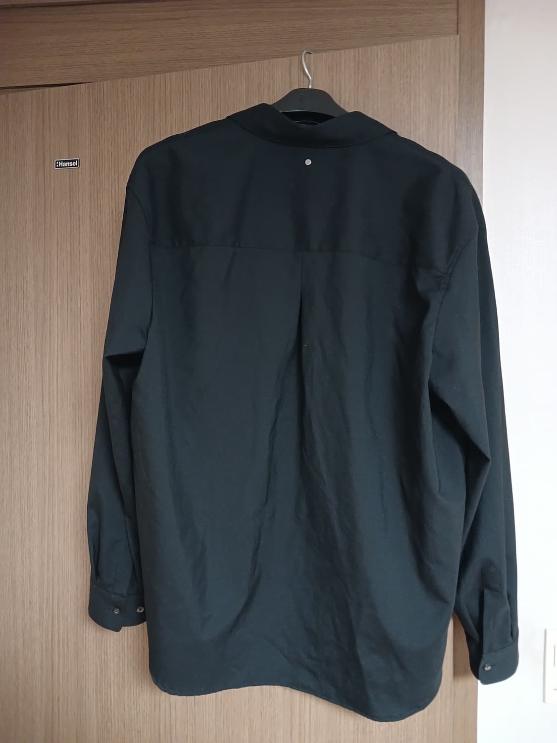 시스템옴므 남성 블랙 울 셔츠105  상품이미지2