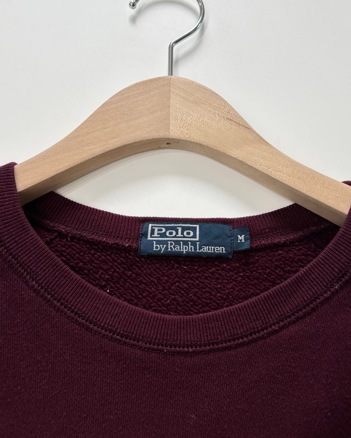 Polo 폴로 랄프로렌 버건디컬러 스웻셔츠 상품이미지5