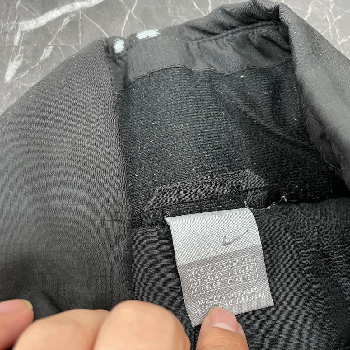 XL(2XL) 나이키 하이넥 파이핑 비대칭 바람막이점퍼 상품이미지7