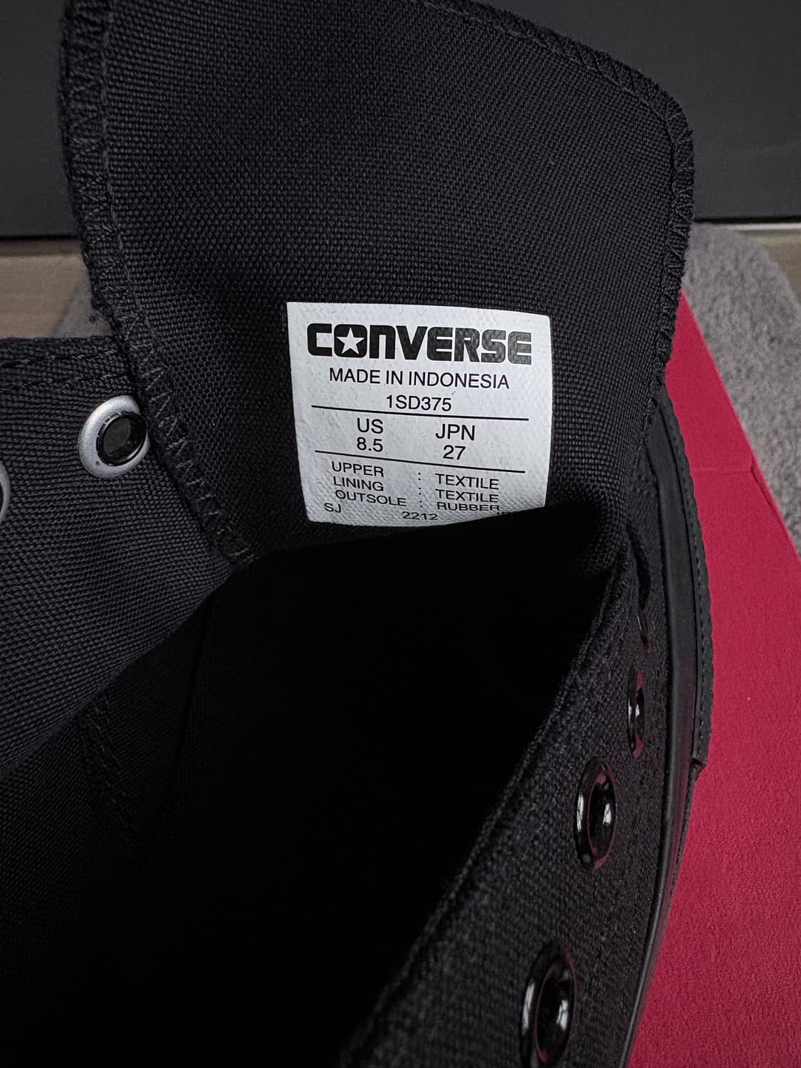 (270) 후미토 간류 x 컨버스 블랙 새상품 상품이미지4