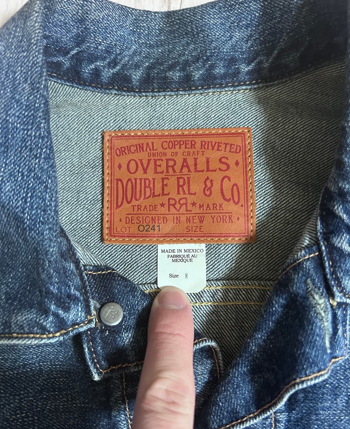 RRL 오버데일 2세대 데님 자켓 M 상품이미지2