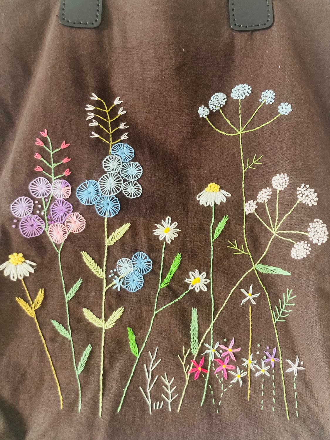 🌿 린넨 프랑스 자수 핸드메이드 토트백 상품이미지1