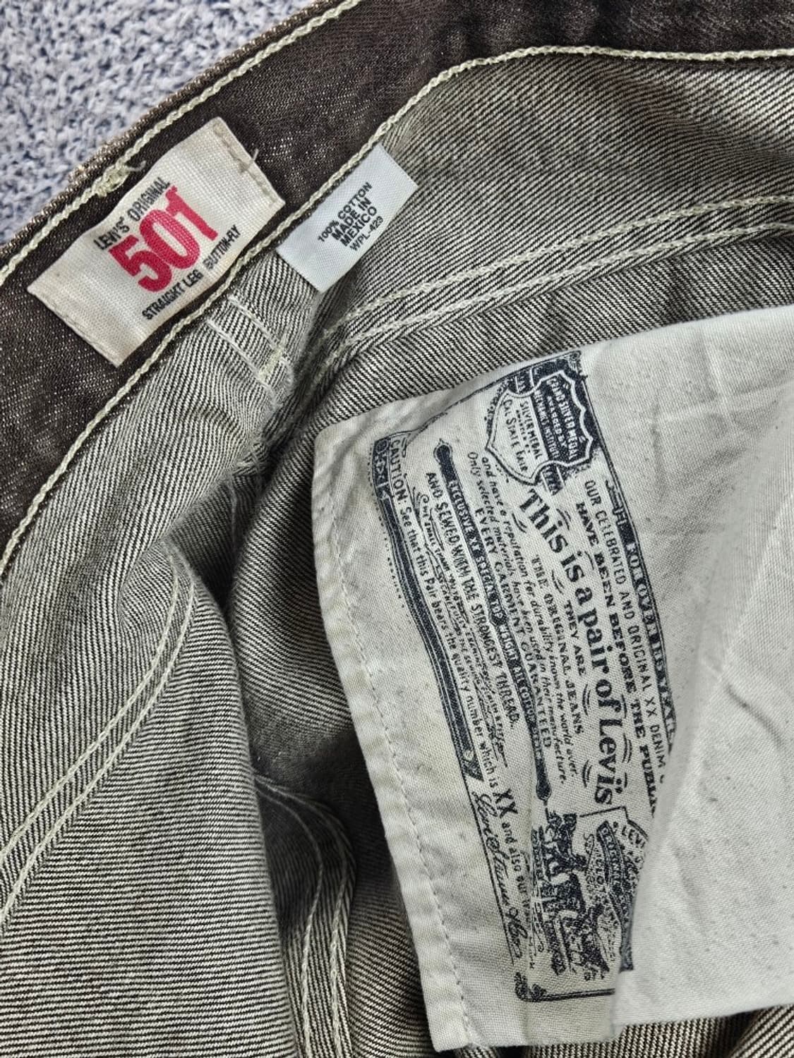 리바이스 501 XX 브라운 진 데님 팬츠 ( 36X34 )/ 10857 상품이미지7