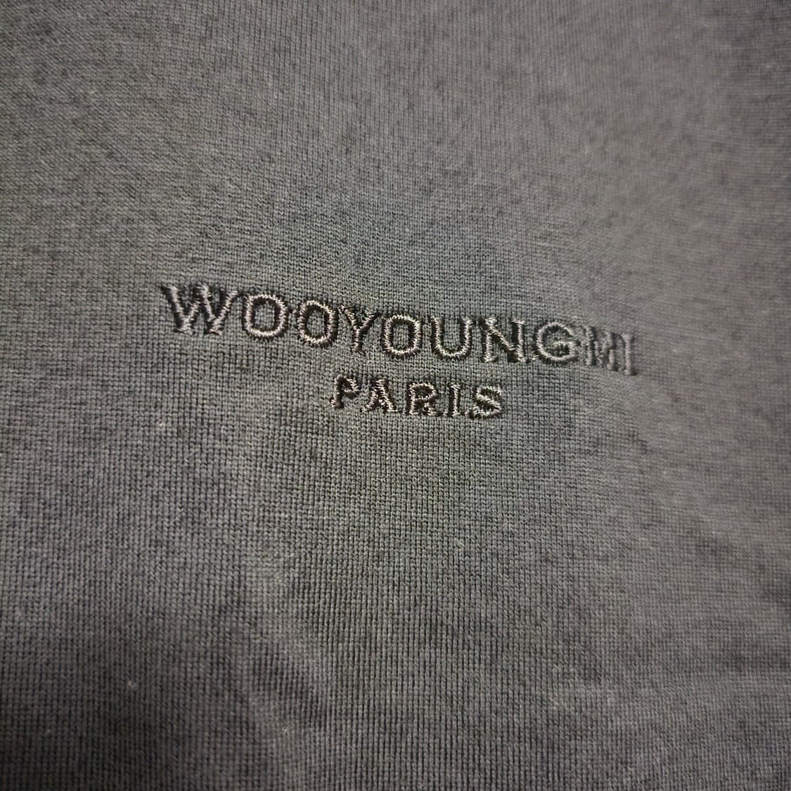 46 새제품) 우영미 자수 스퀘어 라벨 25FW 반팔 티셔츠 95 100 상품이미지4