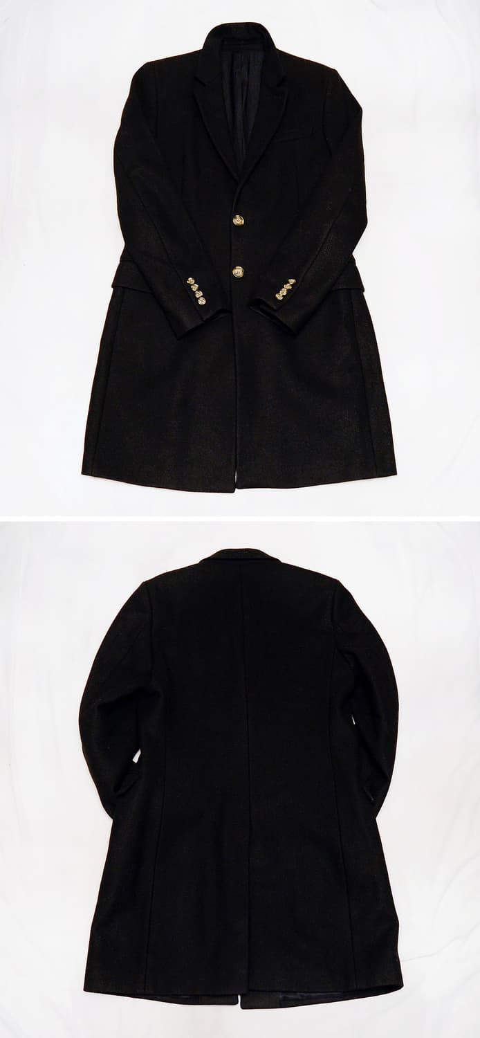 아미 (ami) 블랙 퓨어울 클래식 싱글 코트 (48 / 95-100) 상품이미지3